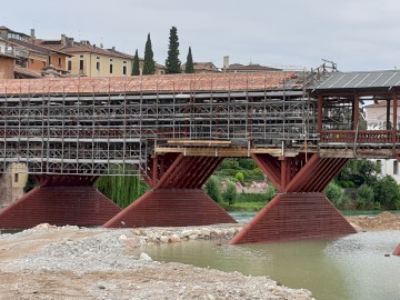 Completati i lavori in alveo di consolidamento del ponte di Bassano