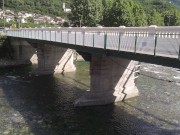 Il ponte completato visto da monte