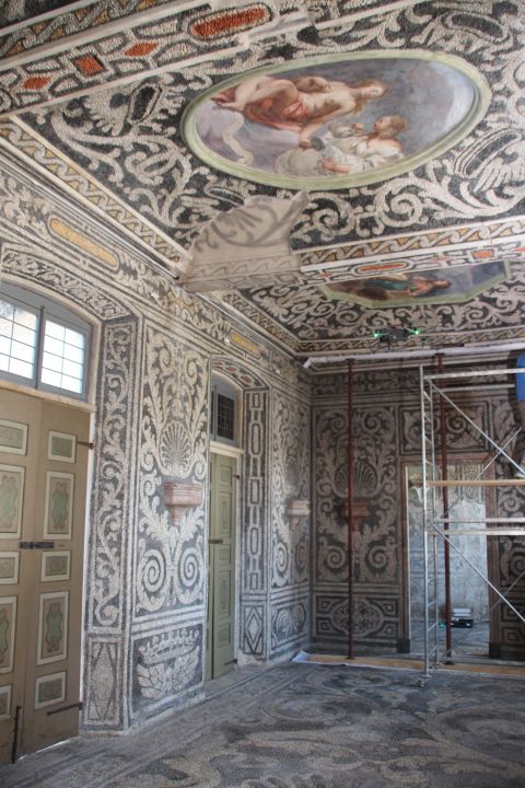 RESTORATION AND ANALYSIS OF THE WOODEN CEILING OF ROOM “A” OR “GALARIETTA FATA A MOSAICHO” IN THE NYMPHAEUM OF PALAZZO ARESE BORROMEO, CESANO MADERNO (MB) RESTORATION AND ANALYSIS OF THE WOODEN CEILING OF ROOM “A” OR “GALARIETTA FATA A MOSAICHO” IN THE NYMPHAEUM OF PALAZZO ARESE BORROMEO, CESANO MADERNO (MB)