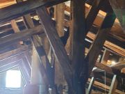 La copertura della navata della chiesa