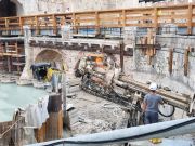 Il cantiere protetto dalle palancole Il cantiere protetto dalle palancole