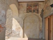 Convento di San Bernardino - Particolare di una delle decorazioni rinvenute nel chiostro