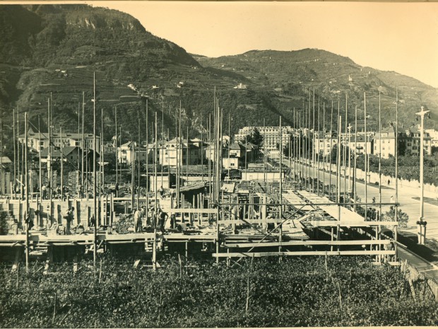 Historical analysis: shot taken during the construction of the building, period 1939-1942