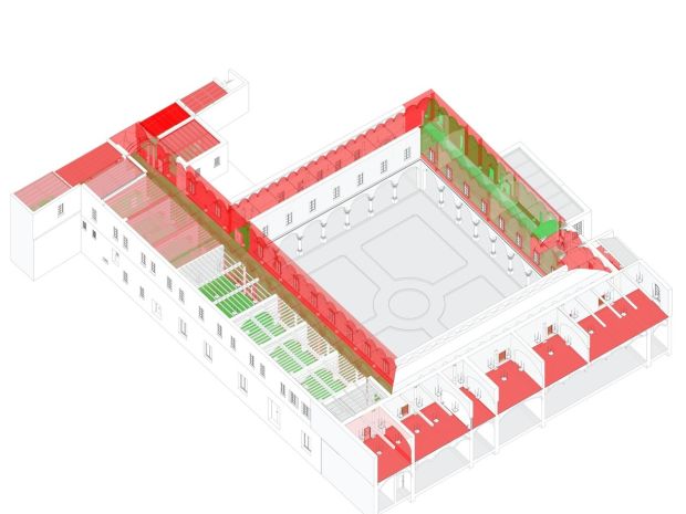 Modello BIM   evidenziazione delle lavorazioni inserite durante i primi SAL