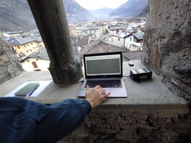 Monitoraggio dinamico castello campanario S Giorgio